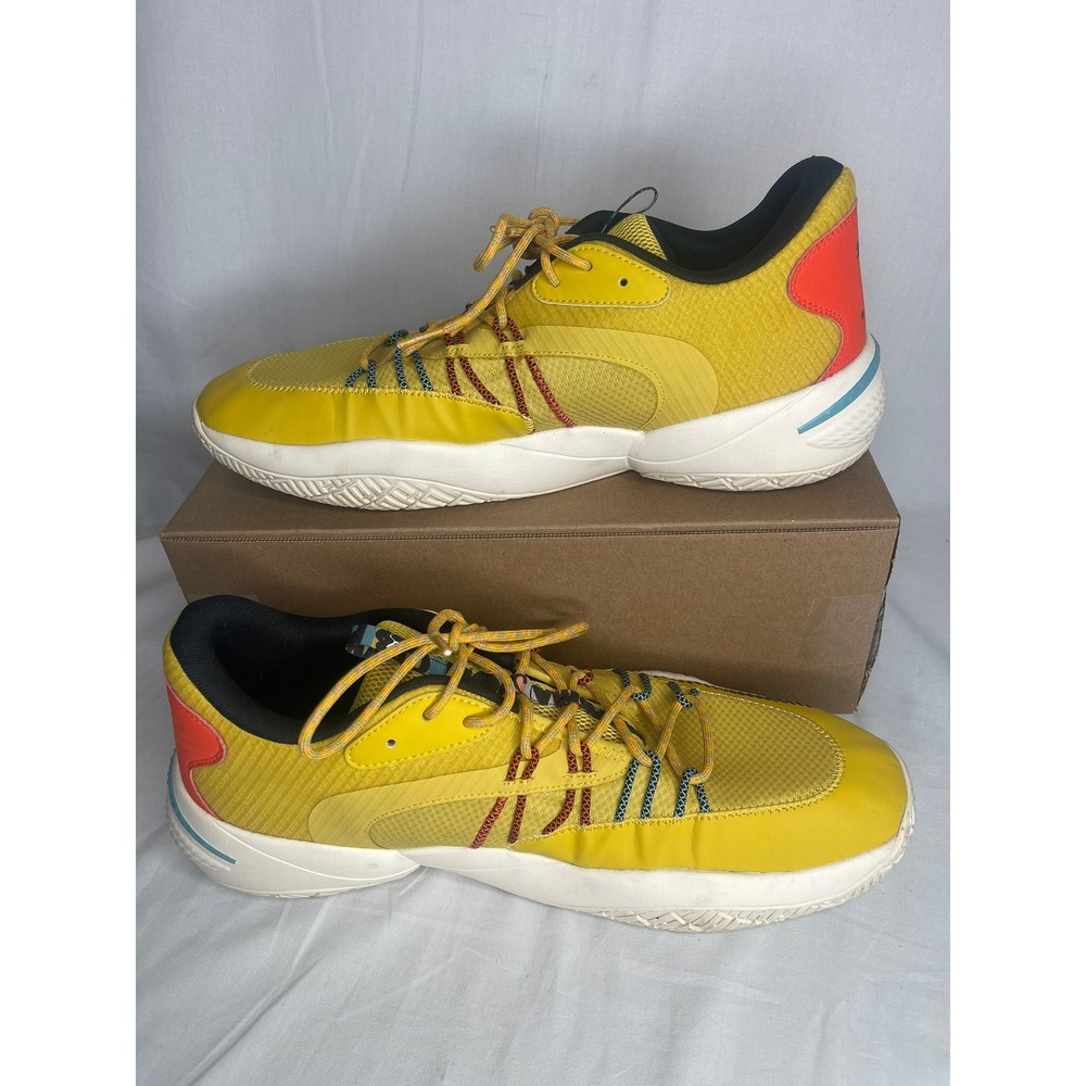 Puma Court Rider HC Bamboo Porcelain Yellow Mens Basketball Size 15 ~ 378004-01